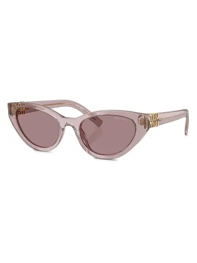 Miu Miu Women's 54MM Butterfly Sunglasses - Mauve Transparent Mauve | Thumbnail 1 Miu Miu Women's 54MM Butterfly Sunglasses - Mauve Transparent Mauve | Thumbnail 1