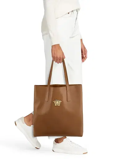 Versace Women's Medusa Leather Tote - Black Gold | Thumbnail 2 Versace Women's Medusa Leather Tote - Black Gold | Thumbnail 2