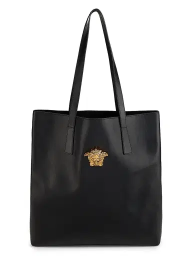 Versace Women's Medusa Leather Tote - Black Gold | Thumbnail 7 Versace Women's Medusa Leather Tote - Black Gold | Thumbnail 7