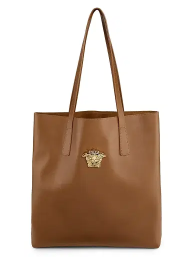 Versace Women's Medusa Leather Tote - Black Gold | Thumbnail 1 Versace Women's Medusa Leather Tote - Black Gold | Thumbnail 1