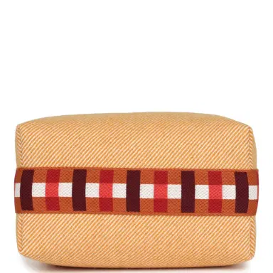 HERMÈS Hermes Bride A Brac Carre Case PM Fauve Merino Wool Palladium Hardware | Thumbnail 6 HERMÈS Hermes Bride A Brac Carre Case PM Fauve Merino Wool Palladium Hardware | Thumbnail 6