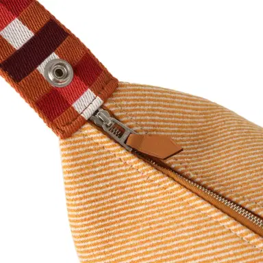 HERMÈS Hermes Bride A Brac Carre Case PM Fauve Merino Wool Palladium Hardware | Thumbnail 7 HERMÈS Hermes Bride A Brac Carre Case PM Fauve Merino Wool Palladium Hardware | Thumbnail 7