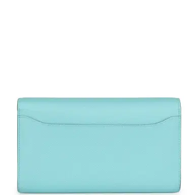 HERMÈS Hermes Constance Wallet To Go Bleu Atoll Epsom Gold Hardware | Thumbnail 4 HERMÈS Hermes Constance Wallet To Go Bleu Atoll Epsom Gold Hardware | Thumbnail 4
