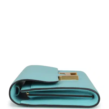 HERMÈS Hermes Constance Wallet To Go Bleu Atoll Epsom Gold Hardware | Thumbnail 5 HERMÈS Hermes Constance Wallet To Go Bleu Atoll Epsom Gold Hardware | Thumbnail 5
