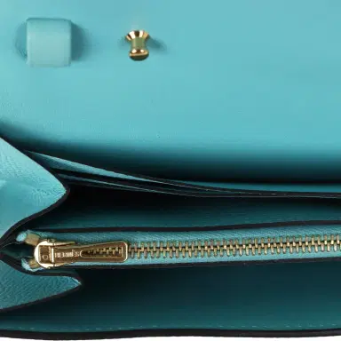 HERMÈS Hermes Constance Wallet To Go Bleu Atoll Epsom Gold Hardware | Thumbnail 8 HERMÈS Hermes Constance Wallet To Go Bleu Atoll Epsom Gold Hardware | Thumbnail 8