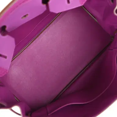 HERMÈS Pre-owned Hermes Birkin 35 Ghillies Anemone Togo and Swift Palladium Hardware | Thumbnail 9 HERMÈS Pre-owned Hermes Birkin 35 Ghillies Anemone Togo and Swift Palladium Hardware | Thumbnail 9
