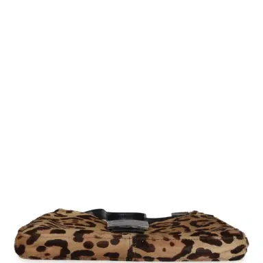 Fendi Vintage Fendi Leopard Shoulder Bag Brown and Black Ponyhair Silver Hardware | Thumbnail 6 Fendi Vintage Fendi Leopard Shoulder Bag Brown and Black Ponyhair Silver Hardware | Thumbnail 6