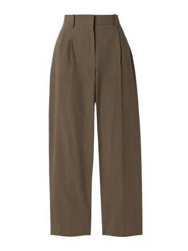 The Row Lilas Pleated Cotton Tapered Pants | Thumbnail 1 The Row Lilas Pleated Cotton Tapered Pants | Thumbnail 1