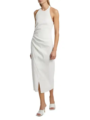 A.L.C. Women's Sylvie Halterneck Midi-Dress - White - Size 14 | Thumbnail 3 A.L.C. Women's Sylvie Halterneck Midi-Dress - White - Size 14 | Thumbnail 3