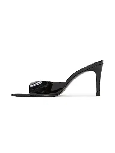 Black Suede Studio Women's Brea 80MM Patent Leather Mules - Black - Size 12 | Thumbnail 4 Black Suede Studio Women's Brea 80MM Patent Leather Mules - Black - Size 12 | Thumbnail 4