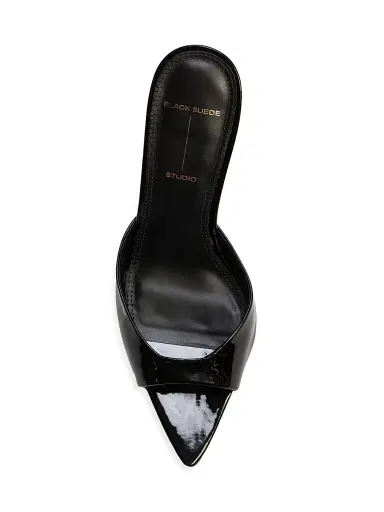 Black Suede Studio Women's Brea 80MM Patent Leather Mules - Black - Size 12 | Thumbnail 5 Black Suede Studio Women's Brea 80MM Patent Leather Mules - Black - Size 12 | Thumbnail 5