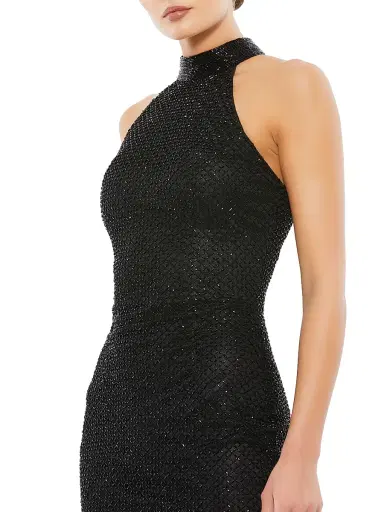 Mac Duggal Women's Embellished Halter Cocktail Dress - Black - Size 14 | Thumbnail 3 Mac Duggal Women's Embellished Halter Cocktail Dress - Black - Size 14 | Thumbnail 3