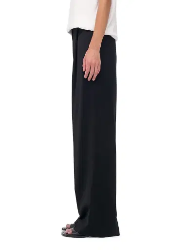 Another Tomorrow Women's Relaxed Wide Leg Pants - Black - Size 0 | Thumbnail 3 Another Tomorrow Women's Relaxed Wide Leg Pants - Black - Size 0 | Thumbnail 3
