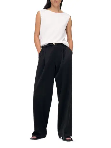 Another Tomorrow Women's Relaxed Wide Leg Pants - Black - Size 0 | Thumbnail 7 Another Tomorrow Women's Relaxed Wide Leg Pants - Black - Size 0 | Thumbnail 7