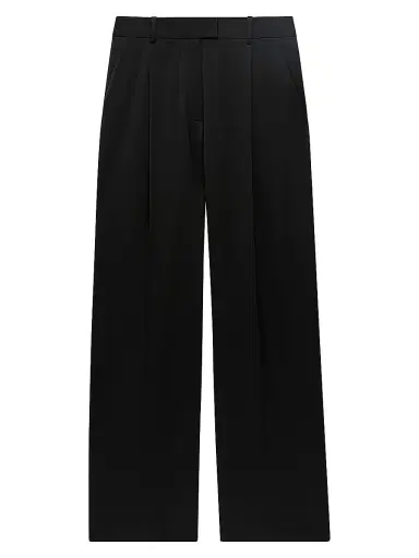 Another Tomorrow Women's Relaxed Wide Leg Pants - Black - Size 0 | Thumbnail 1 Another Tomorrow Women's Relaxed Wide Leg Pants - Black - Size 0 | Thumbnail 1
