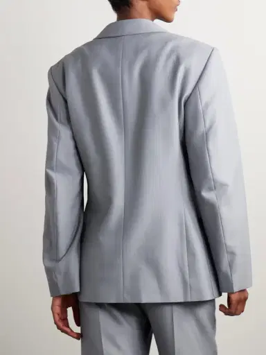 Lemaire Double-breasted Woven Blazer | Thumbnail 4 Lemaire Double-breasted Woven Blazer | Thumbnail 4