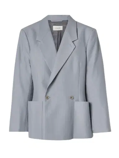 Lemaire Double-breasted Woven Blazer | Thumbnail 1 Lemaire Double-breasted Woven Blazer | Thumbnail 1