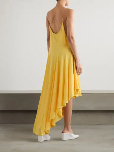 Alaïa Asymmetric Jersey Midi Dress | Thumbnail 3 Alaïa Asymmetric Jersey Midi Dress | Thumbnail 3