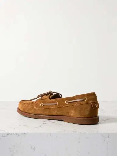 Gianvito Rossi Vandée Suede Boat Shoes | Thumbnail 3 Gianvito Rossi Vandée Suede Boat Shoes | Thumbnail 3