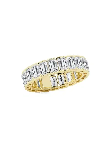 Saks Fifth Avenue Collection Women's 14K Yellow Gold & Emerald-Cut Natural Diamond Eternity Band/3.00-5.00 TCW - 5 Tcw | Thumbnail 3 Saks Fifth Avenue Collection Women's 14K Yellow Gold & Emerald-Cut Natural Diamond Eternity Band/3.00-5.00 TCW - 5 Tcw | Thumbnail 3