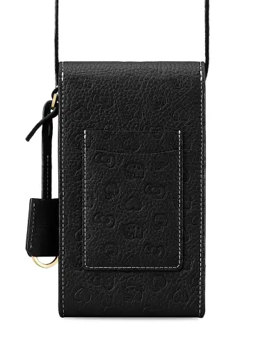 Maison de Sabre Women's Hello Kitty Leather Phone Pouch - Black | Thumbnail 3 Maison de Sabre Women's Hello Kitty Leather Phone Pouch - Black | Thumbnail 3