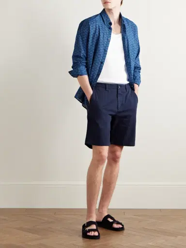 Vilebrequin Caracal Printed Organic Cotton-Voile Shirt - Men | Thumbnail 2 Vilebrequin Caracal Printed Organic Cotton-Voile Shirt - Men | Thumbnail 2