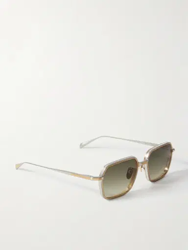 Jacques Marie Mage Admiral Square-frame Gold- And Silver-tone Titanium Sunglasses | Thumbnail 3 Jacques Marie Mage Admiral Square-frame Gold- And Silver-tone Titanium Sunglasses | Thumbnail 3
