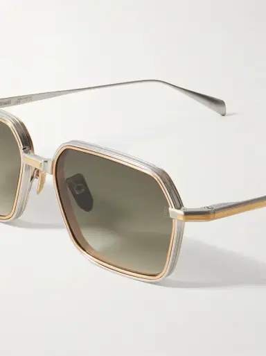 Jacques Marie Mage Admiral Square-frame Gold- And Silver-tone Titanium Sunglasses | Thumbnail 4 Jacques Marie Mage Admiral Square-frame Gold- And Silver-tone Titanium Sunglasses | Thumbnail 4