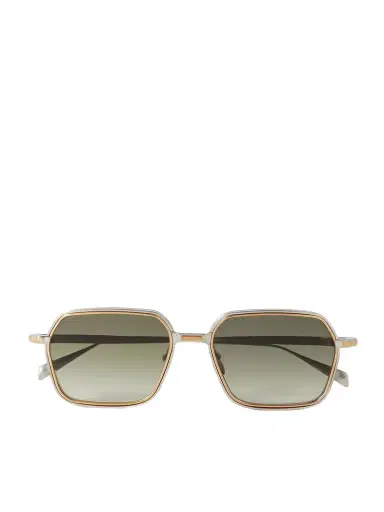 Jacques Marie Mage Admiral Square-frame Gold- And Silver-tone Titanium Sunglasses | Thumbnail 1 Jacques Marie Mage Admiral Square-frame Gold- And Silver-tone Titanium Sunglasses | Thumbnail 1