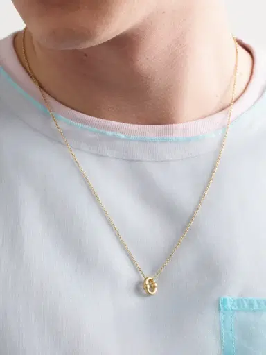 Greg Yuna Umlaut Mini 18-Karat Gold Pendant - Men | Thumbnail 2 Greg Yuna Umlaut Mini 18-Karat Gold Pendant - Men | Thumbnail 2