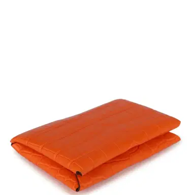 HERMÈS Hermes Calvi Card Holder Orange Minium Matte Alligator Mississipiensis Palladium Hardware | Thumbnail 4 HERMÈS Hermes Calvi Card Holder Orange Minium Matte Alligator Mississipiensis Palladium Hardware | Thumbnail 4