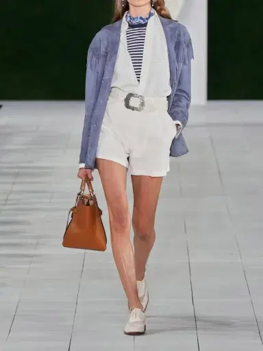 Ralph Lauren Collection Denise Belted Pleated Linen Shorts | Thumbnail 4 Ralph Lauren Collection Denise Belted Pleated Linen Shorts | Thumbnail 4