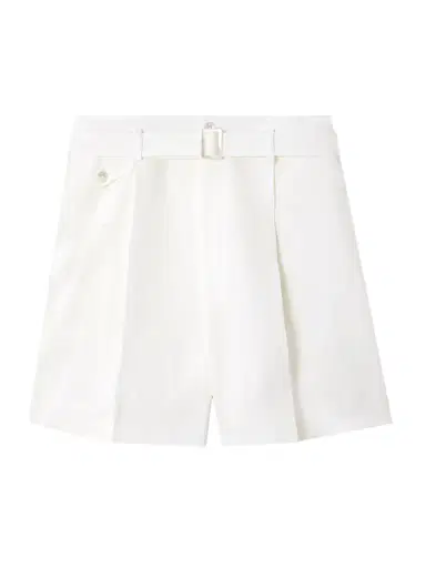 Ralph Lauren Collection Denise Belted Pleated Linen Shorts | Thumbnail 1 Ralph Lauren Collection Denise Belted Pleated Linen Shorts | Thumbnail 1