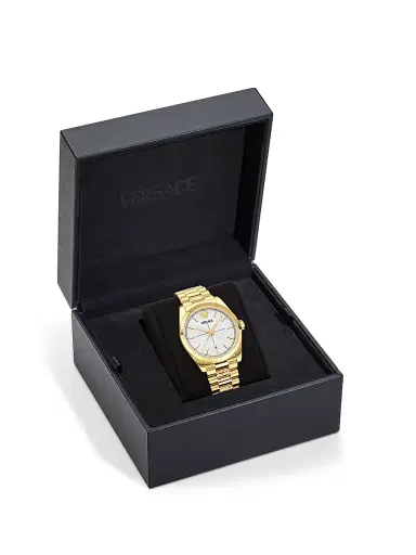 Versace Men's Millenyium Gent Stainless Steel Bracelet Watch/40MM - Gold | Thumbnail 5 Versace Men's Millenyium Gent Stainless Steel Bracelet Watch/40MM - Gold | Thumbnail 5