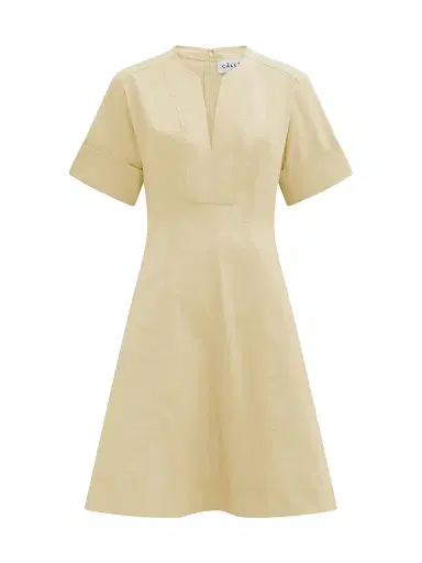 Callas Milano Women's Sora Flared Dress - Yellow | Thumbnail 1 Callas Milano Women's Sora Flared Dress - Yellow | Thumbnail 1