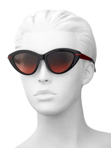 Christian Louboutin Women's 56MM Cat-Eye Sunglasses - Black Red | Thumbnail 3 Christian Louboutin Women's 56MM Cat-Eye Sunglasses - Black Red | Thumbnail 3