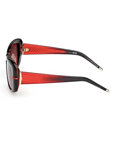 Christian Louboutin Women's 56MM Square Sunglasses - Black Red Black | Thumbnail 3 Christian Louboutin Women's 56MM Square Sunglasses - Black Red Black | Thumbnail 3