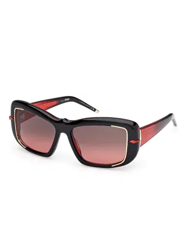 Christian Louboutin Women's 56MM Square Sunglasses - Black Red Black | Thumbnail 1 Christian Louboutin Women's 56MM Square Sunglasses - Black Red Black | Thumbnail 1