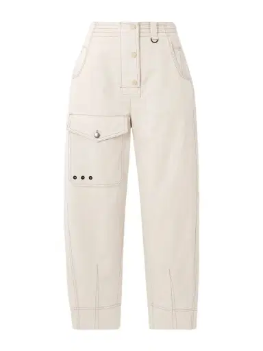 Moncler Grenoble Eyelet-embellished Cotton And Linen-blend Canvas Tapered Cargo Pants | Thumbnail 1 Moncler Grenoble Eyelet-embellished Cotton And Linen-blend Canvas Tapered Cargo Pants | Thumbnail 1