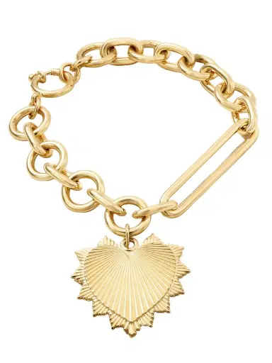 Foundrae Heart Mixed Oversized Clip 18-karat Gold Bracelet | Thumbnail 1 Foundrae Heart Mixed Oversized Clip 18-karat Gold Bracelet | Thumbnail 1