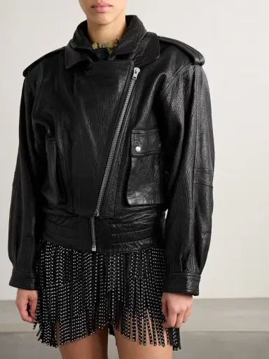 Isabel Marant Aneli Layered Textured-leather Jacket | Thumbnail 3 Isabel Marant Aneli Layered Textured-leather Jacket | Thumbnail 3