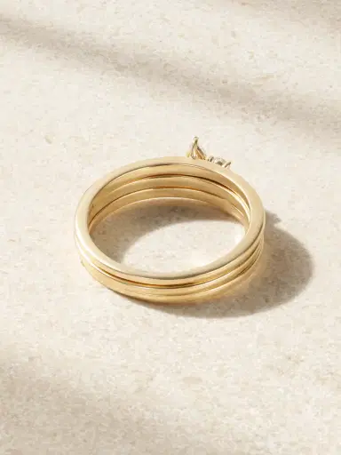 STONE AND STRAND Set Of Three 14-karat Gold Diamond Rings | Thumbnail 3 STONE AND STRAND Set Of Three 14-karat Gold Diamond Rings | Thumbnail 3