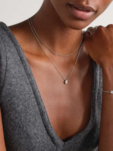 De Beers Aura 18-karat White Gold Diamond Necklace | Thumbnail 5 De Beers Aura 18-karat White Gold Diamond Necklace | Thumbnail 5