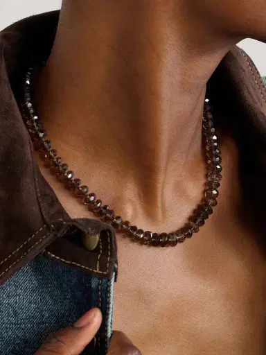 JIA JIA Gold Smoky Quartz Necklace | Thumbnail 2 JIA JIA Gold Smoky Quartz Necklace | Thumbnail 2