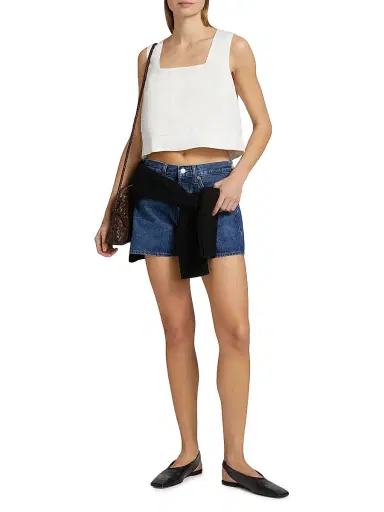 RAILS Women's Akira Linen Square Neck Tank | Thumbnail 2 RAILS Women's Akira Linen Square Neck Tank | Thumbnail 2