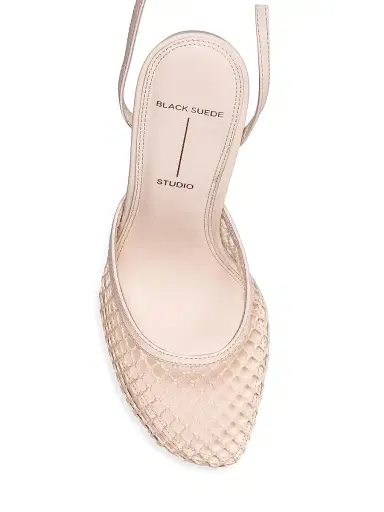 Black Suede Studio Women's Millie 100MM Mesh Sandals - Coconut Woven Mesh - Size 12 | Thumbnail 5 Black Suede Studio Women's Millie 100MM Mesh Sandals - Coconut Woven Mesh - Size 12 | Thumbnail 5