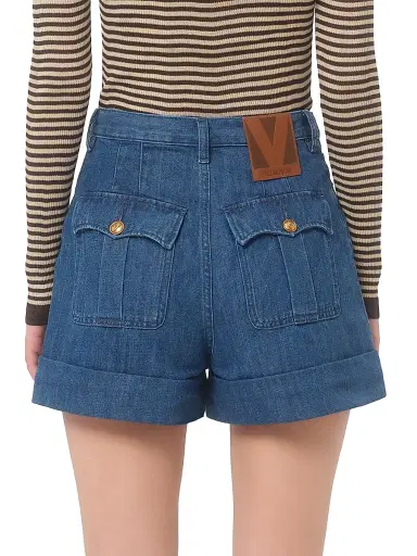 Valentino Garavani Women's Lightweight Denim Shorts - Denim - Size 25 | Thumbnail 5 Valentino Garavani Women's Lightweight Denim Shorts - Denim - Size 25 | Thumbnail 5