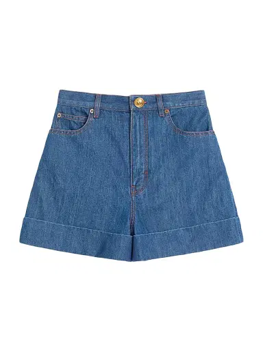 Valentino Garavani Women's Lightweight Denim Shorts - Denim - Size 25 | Thumbnail 1 Valentino Garavani Women's Lightweight Denim Shorts - Denim - Size 25 | Thumbnail 1