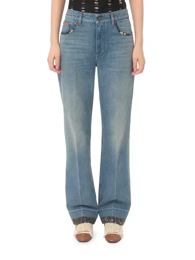 Valentino Garavani Women's Denim Pants | Thumbnail 3 Valentino Garavani Women's Denim Pants | Thumbnail 3