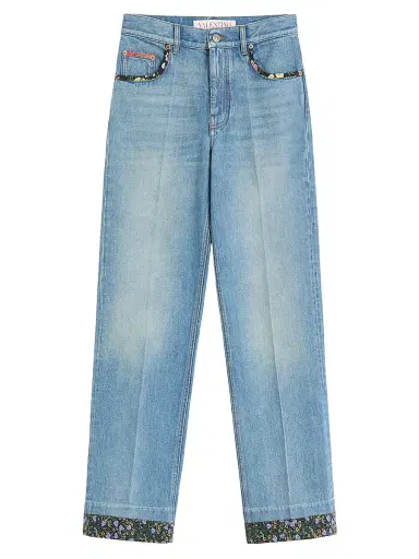Valentino Garavani Women's Denim Pants | Thumbnail 1 Valentino Garavani Women's Denim Pants | Thumbnail 1